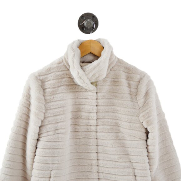 Rino & Pelle striped faux fur jacket #217-135 - Picture 2 of 3